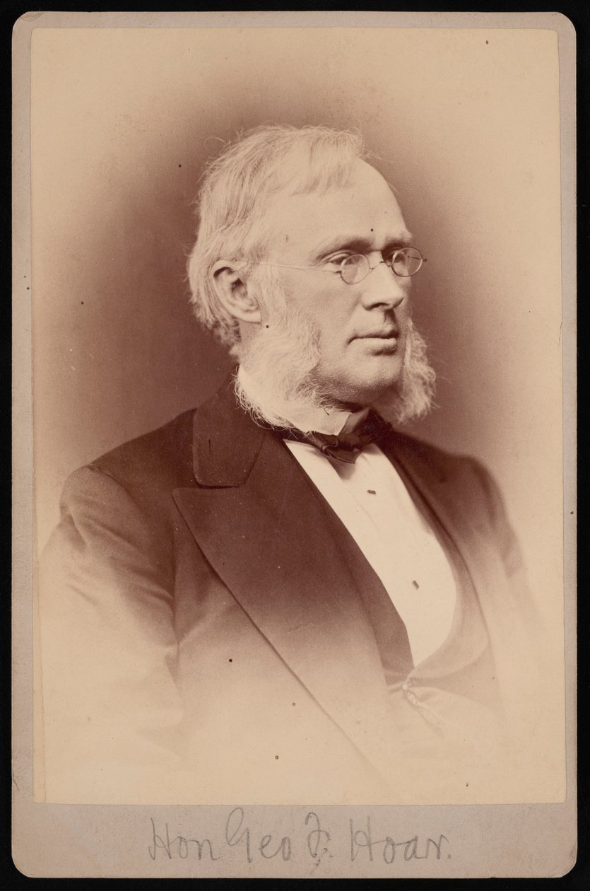 ジョージ・フリスビー・ホアの肖像 1826-1904年、1876年から1880年の間。 作： サミュエル・モンタギュー・ファセット