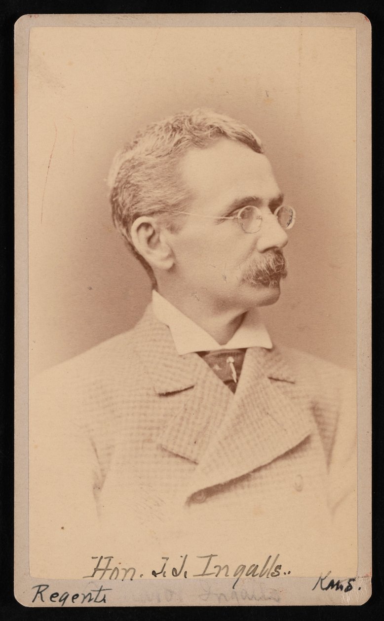 ジョン・ジェームズ・インガルスの肖像 1833-1900年、1876年から1880年の間。 作： サミュエル・モンタギュー・ファセット