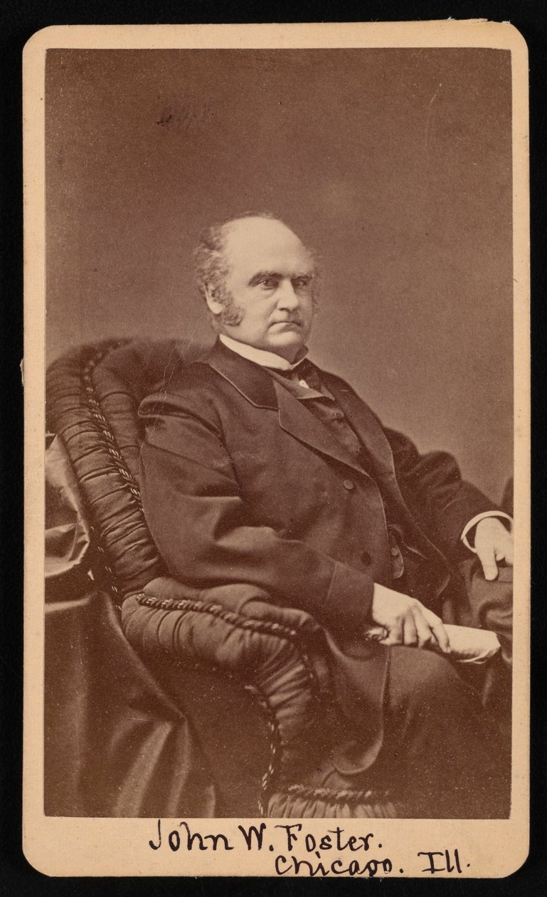 ジョン・ウェルズ・フォスターの肖像、1815～1873年、1872～1873年。 作： サミュエル・モンタギュー・ファセット