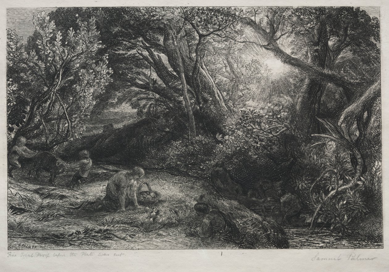 朝の命、1860-1861。 作： サミュエルパーマー