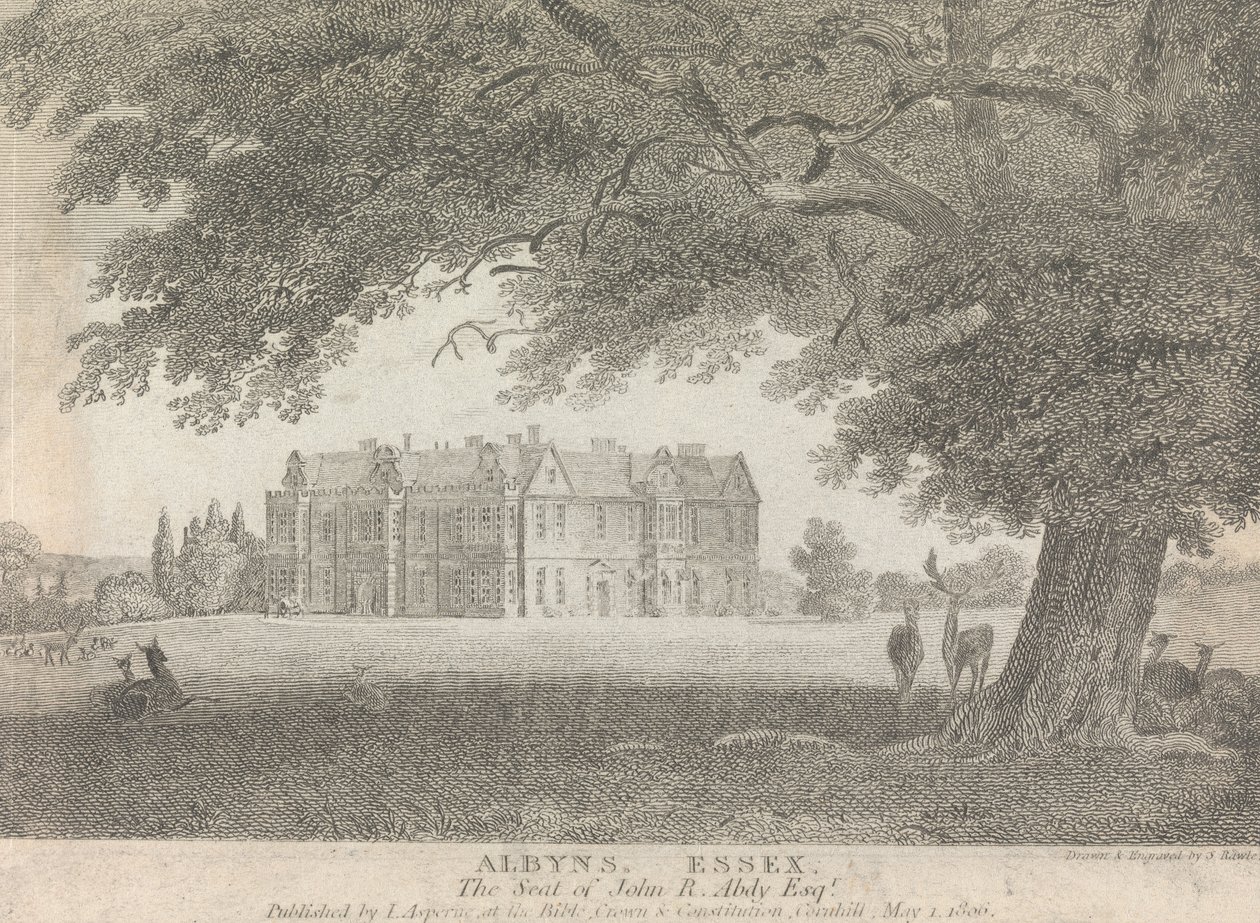 Albyns, Essex, The Seat of John R. Abdy, Esquire (published by L. Asperne); page 7 (Volume One)   1443031   ja       japanese Successfully Translated  Original: View of Bookbinder and stationers at H&J Pillans Printers Translat: View of Bookbinder and stat 作： サミュエル・ロール