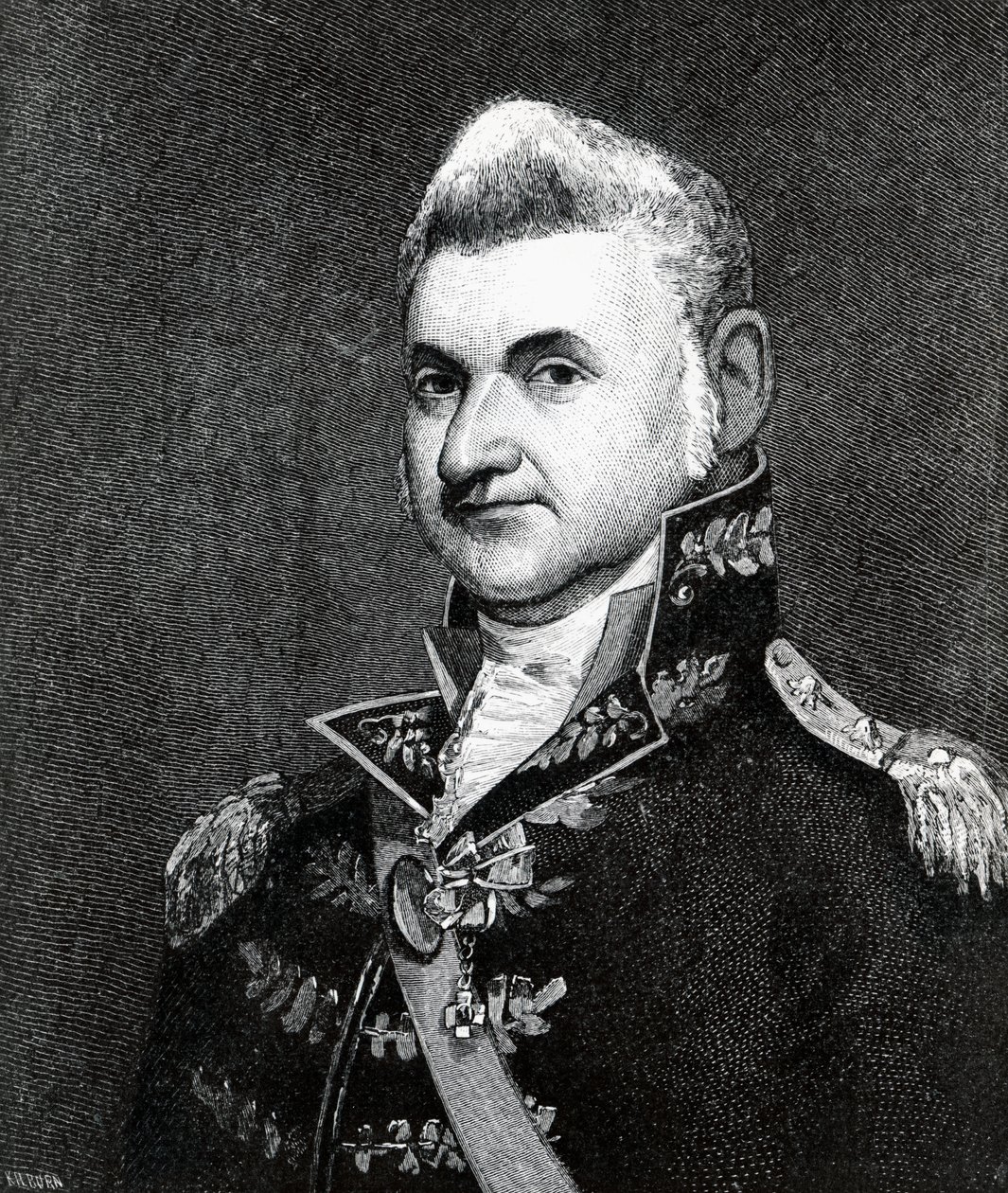 ヘンリー・ディアボーン（1751-1829）の肖像（エングレーヴィング 作： サミュエル・スミス・キルバーン