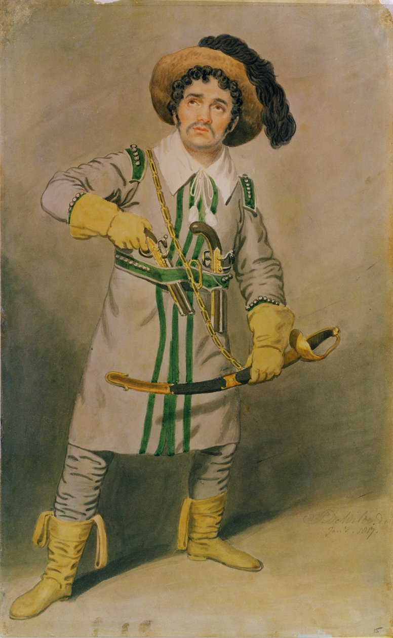 ジョージスミス（1777-1836）は、Drury Lane Theatre、1816-17のWHアーノルドによる「The Woodman&39;s Hut」のシャンプットとして 作： サミュエル・デ・ワイルド