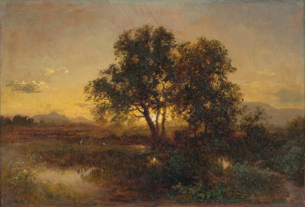 夕方の風景 作： サンドール・ブロツキー