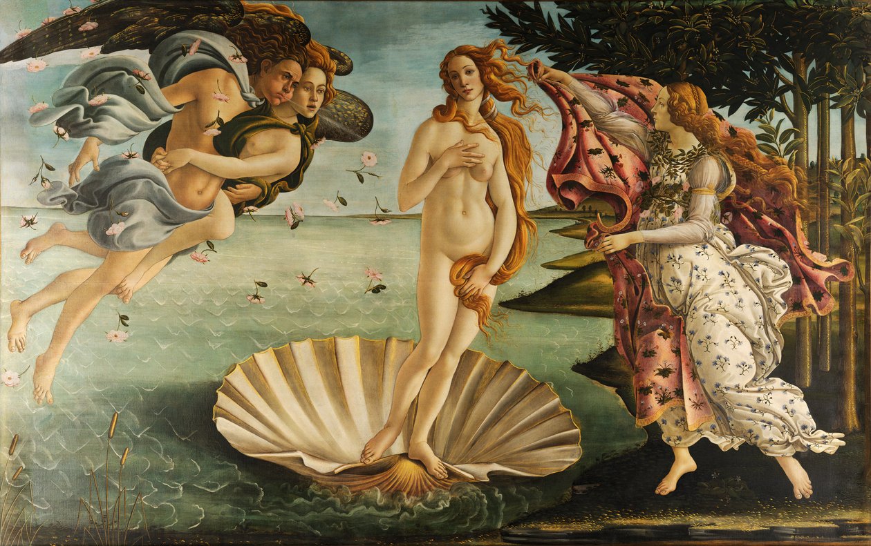 ヴィーナスの誕生（編集） 作： Sandro Botticelli