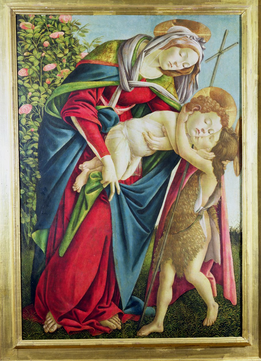 聖ヨハネと洗礼者聖母子 作： Sandro Botticelli