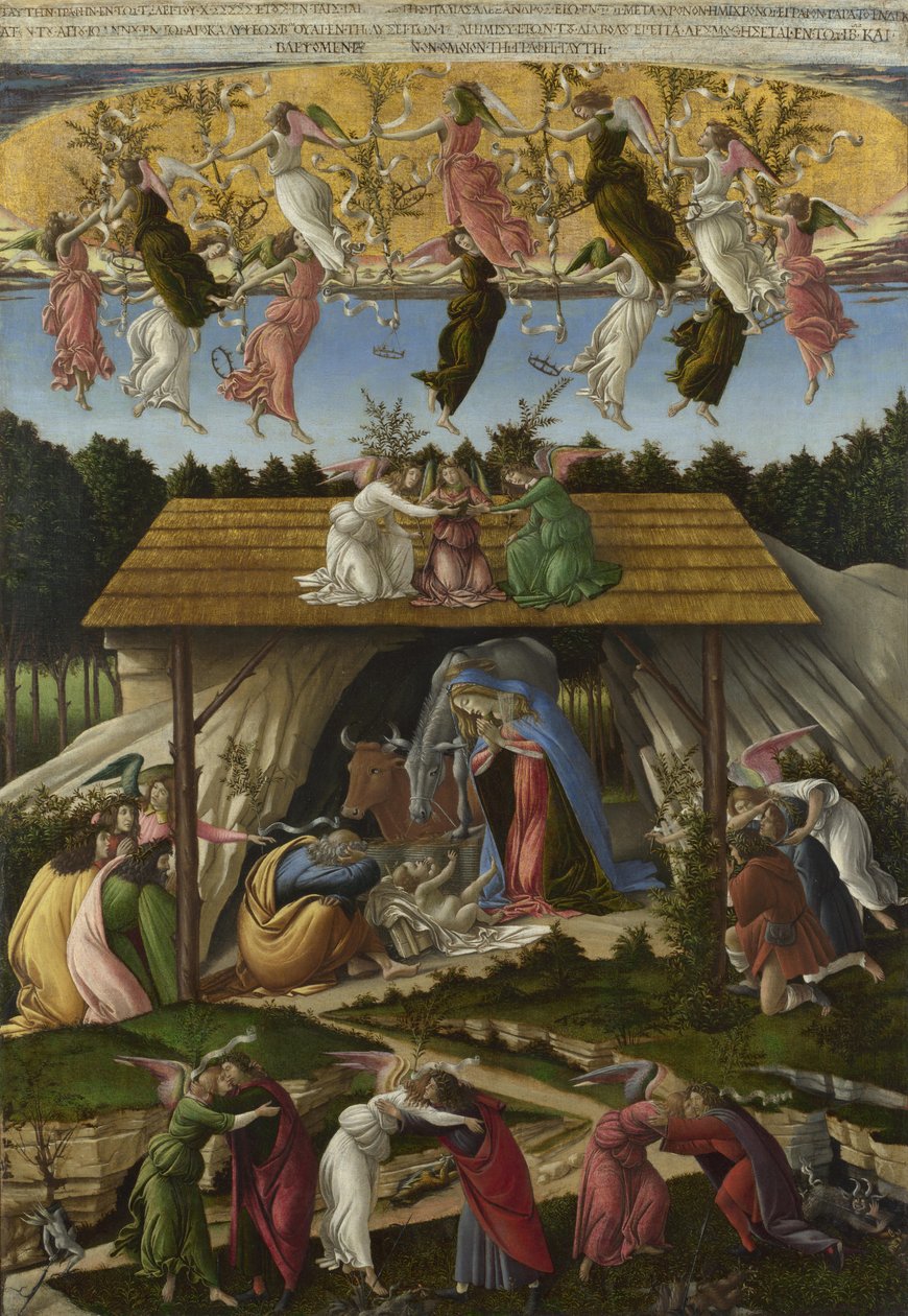 ミスティックキリスト降誕 作： Sandro Botticelli