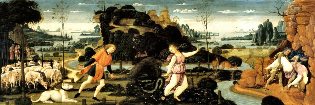 オルフェウスとエウリュディケ 作： Sandro Botticelli