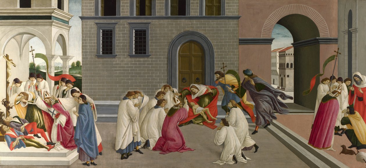 聖ゼノビウスの3つの奇跡 作： Sandro Botticelli