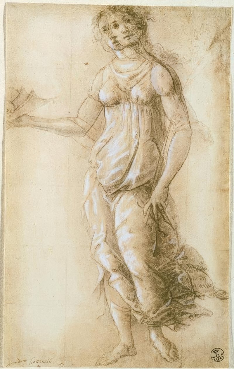 女性の寓意的な人物 作： Sandro Botticelli
