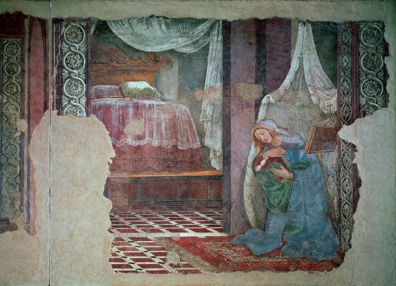 受胎告知の聖母」の詳細。アレッサンドロ・ディ・マリアーノ・デイ