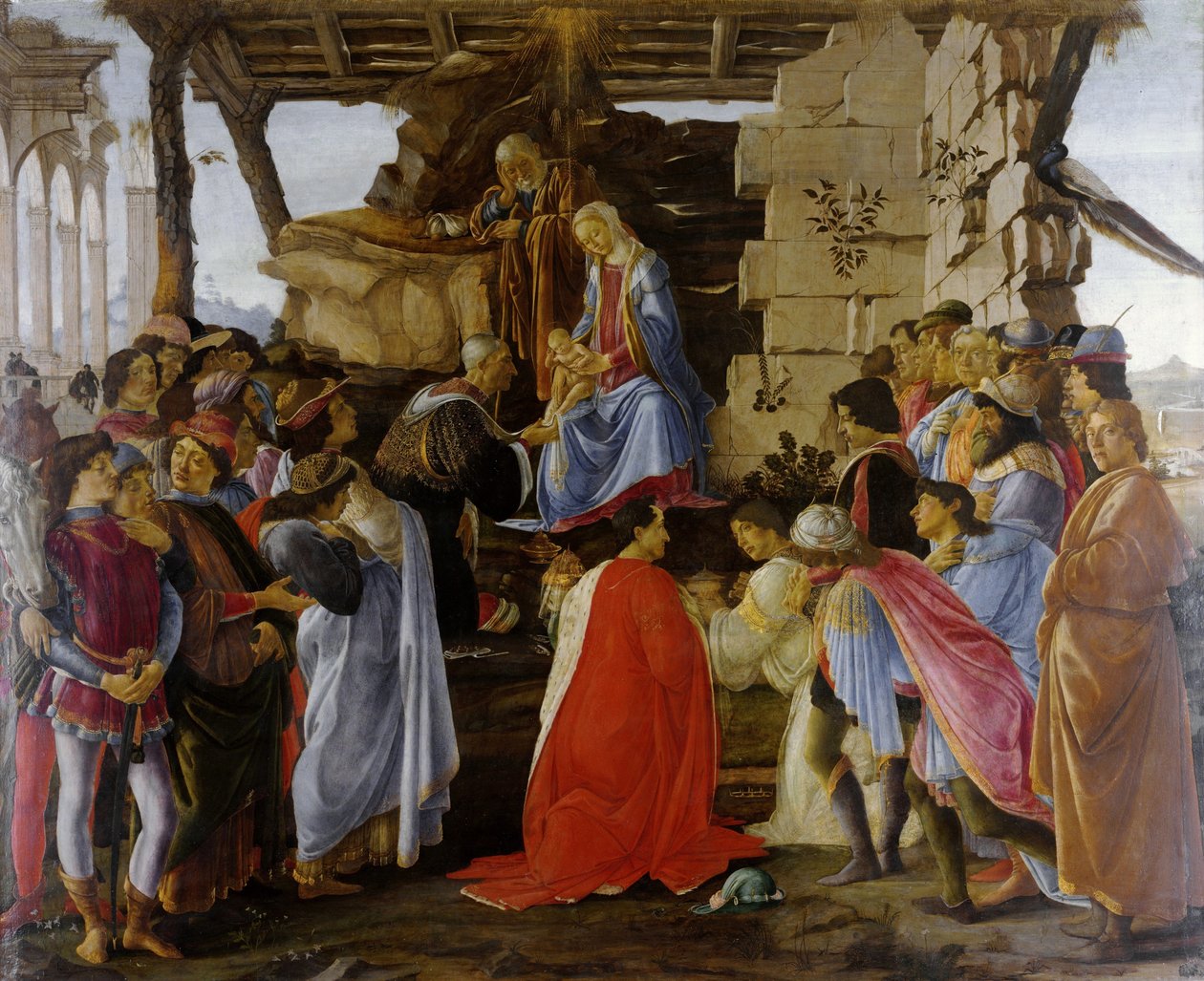 三王礼拝 作： Sandro Botticelli