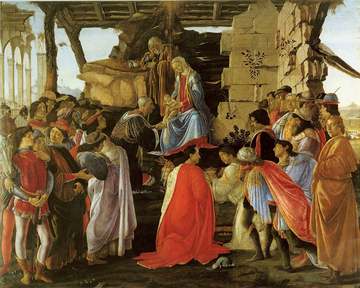 三王礼拝 代替タイトル: de 作： Sandro Botticelli