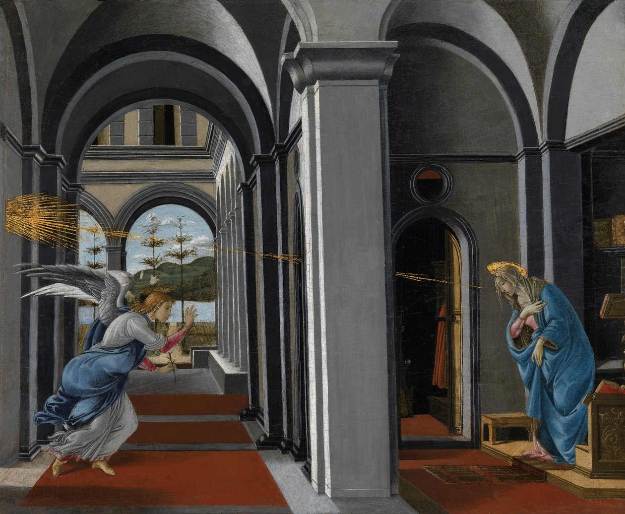 受胎告知 作： Sandro Botticelli