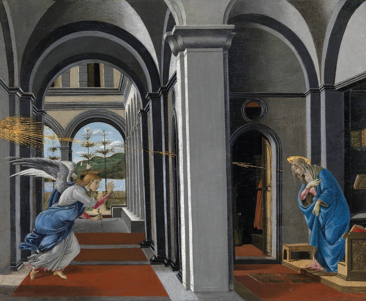 受胎告知 作： Sandro Botticelli