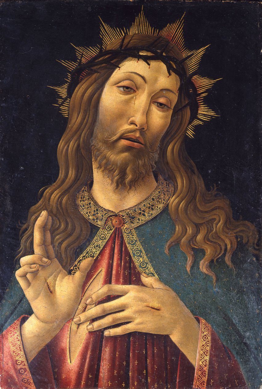 いばらで戴冠したキリストc。 1500 作： Sandro Botticelli