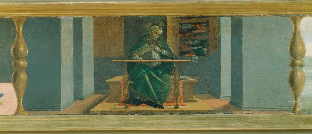セルのセントオーガスティン 作： Sandro Botticelli