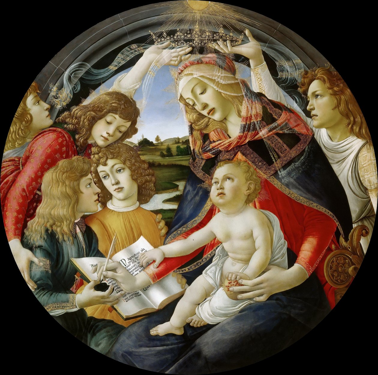イタリア語: マニフィカトの聖母 マニフィカトの聖母 作： Sandro Botticelli