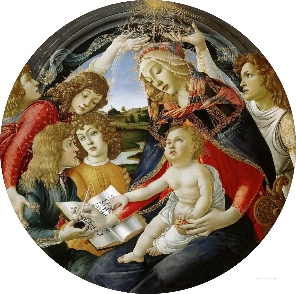 イタリア語: マニフィカトの聖母 マニフィカトの聖母 作： Sandro Botticelli