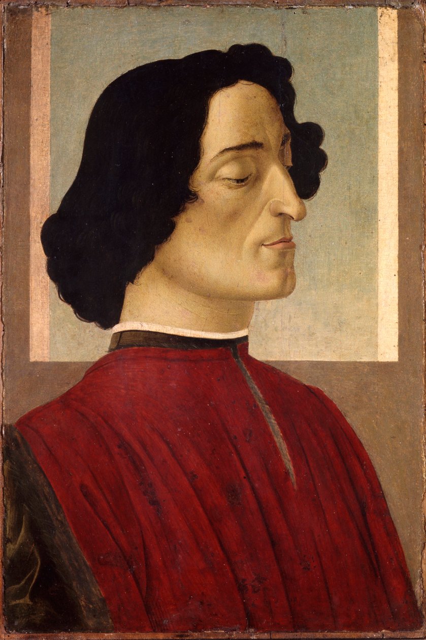 イタリア語：ジュリアーノ・デ・メディチの肖像 ジュリアーノ・デ・メディチの肖像 作： Sandro Botticelli