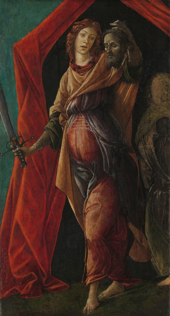ホロフェルネスの首を持つジュディス 作： Sandro Botticelli
