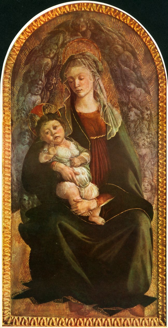 セラフィムと栄光のマドンナ、c1469-1470、1937。 作： Sandro Botticelli