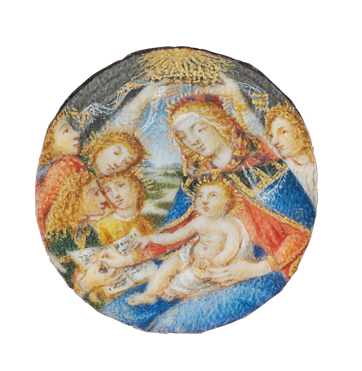 マグニフィカトのマドンナ、フィレンツェ、15世紀後半-16世紀初頭 作： Sandro Botticelli