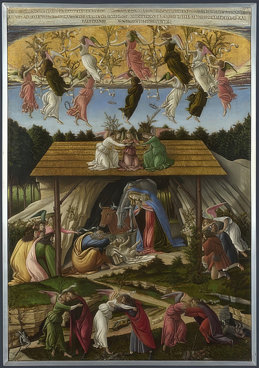 神秘的なキリストの誕生。 1500 作： Sandro Botticelli