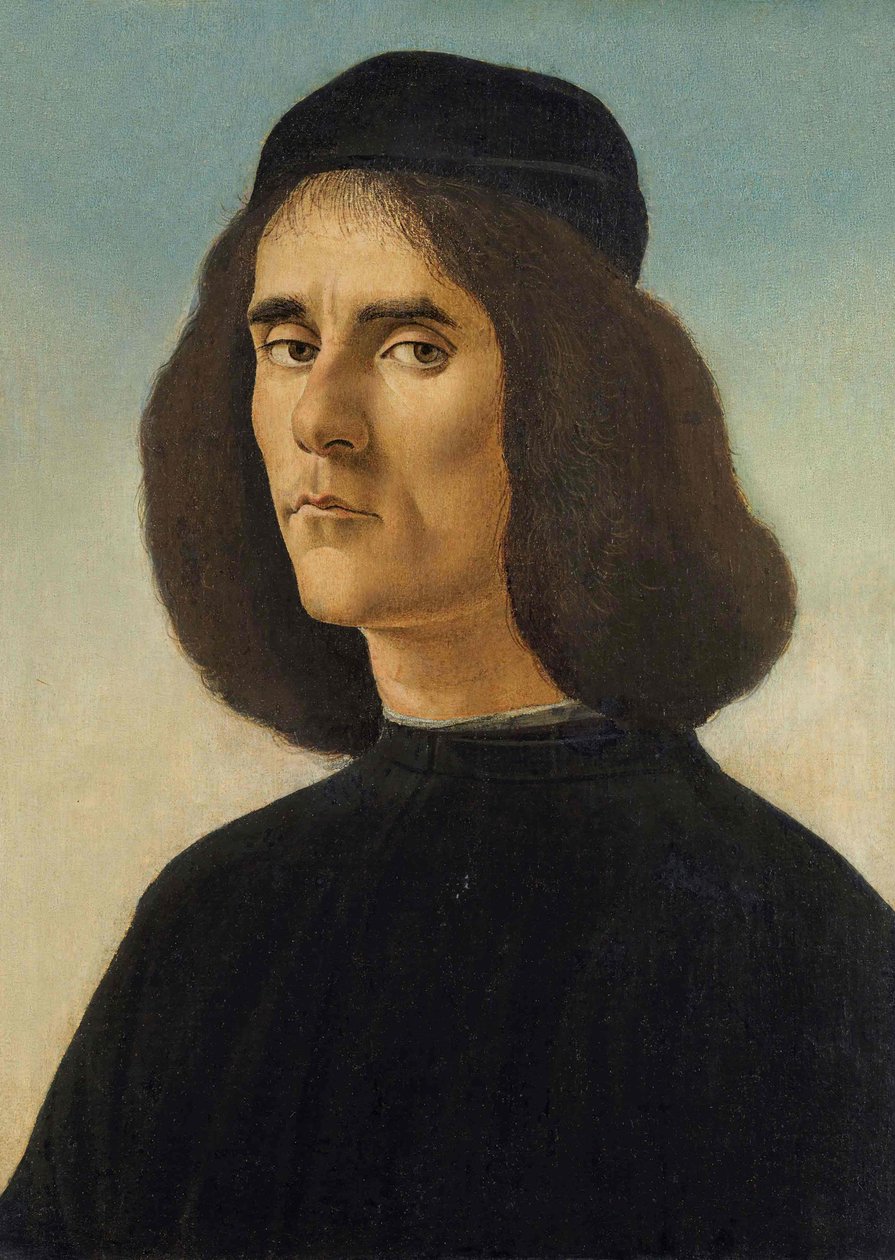 マイケル・タルカニオタ・マルルスの肖像 1500年頃 作： Sandro Botticelli