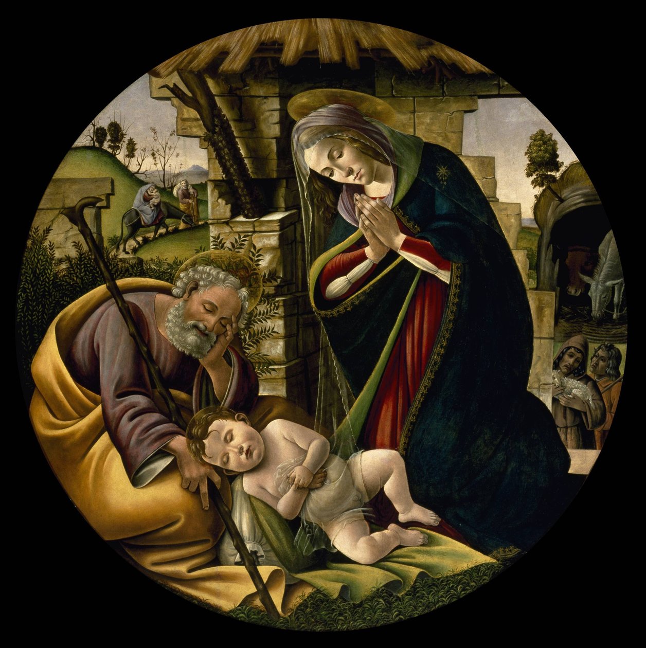 キリストの子の崇拝 作： Sandro Botticelli