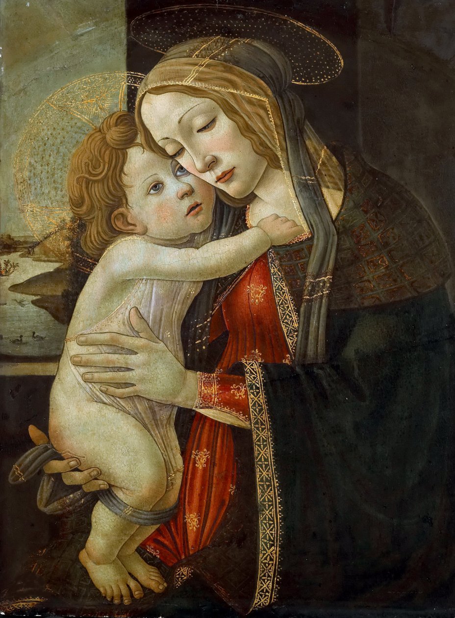 聖母子像、1500年頃 作： Sandro Botticelli