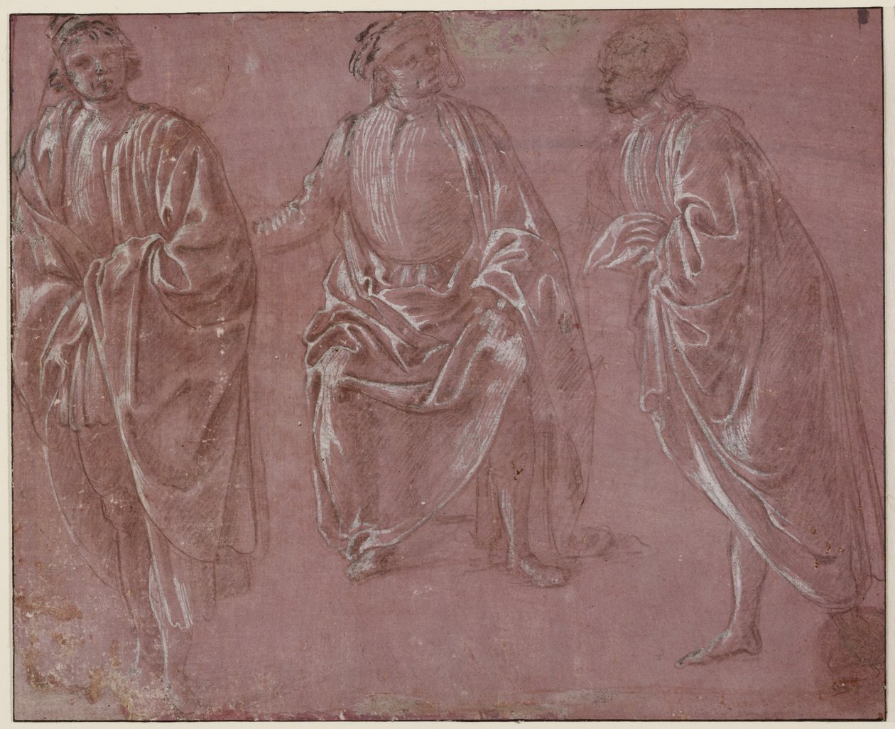 衣装をまとった3人の人物 作： Sandro Botticelli