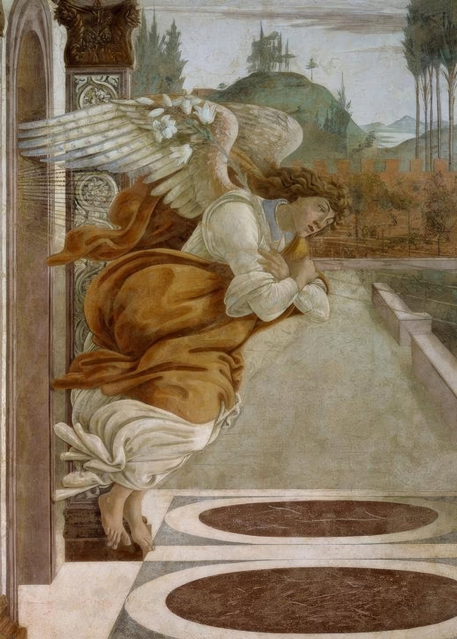 S.Martinoによる受胎告知 作： Sandro Botticelli
