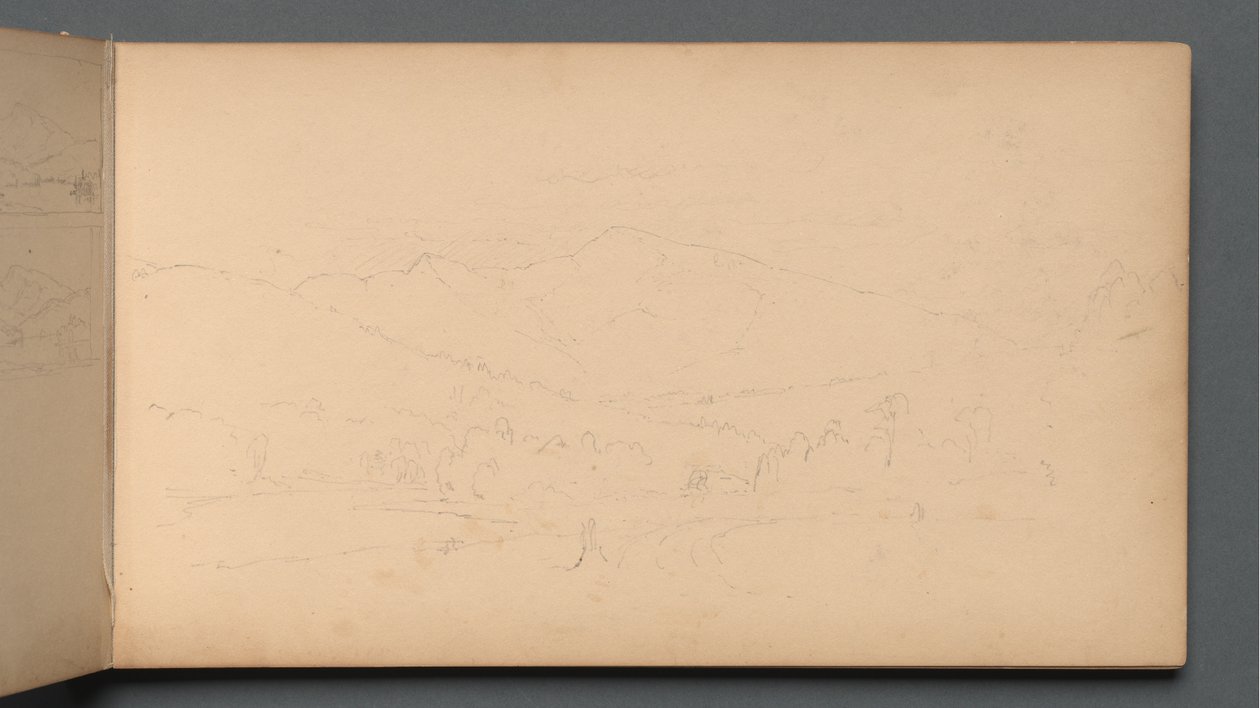 スケッチブック、10ページ：Carter Mountian、1859年。 作： サンフォードロビンソンギフォード