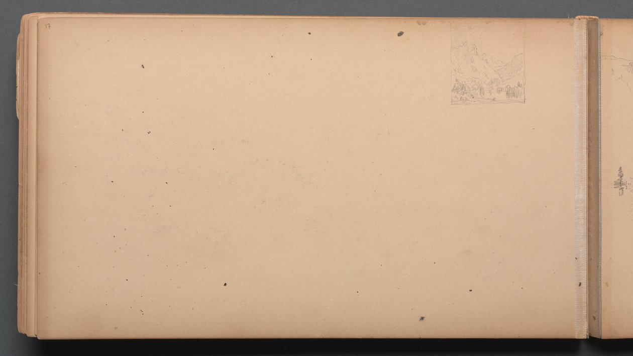 Sketchbook、page 17：Dixville Notch、Maine、1859。 作： サンフォードロビンソンギフォード
