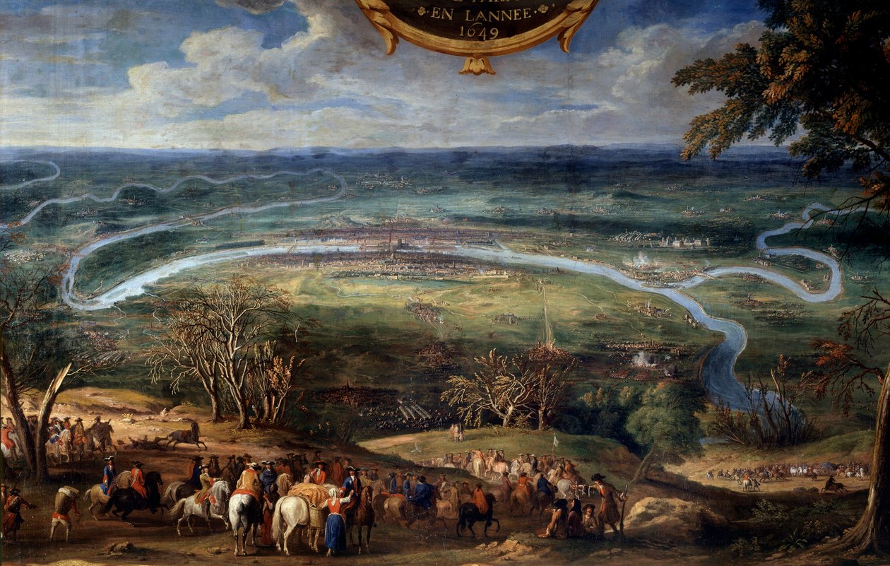 ブルボン公ルイ2世の行動（ブルボン・コンデ）（グランド・コンデ）（1621-1686）フロンド時代の1649年にパリを封鎖 救世主ル・コントの絵画（ルコント、ルコント、ルコント）（1659-1694）17世紀 シャンティイ、コンデ博物館 作： ソヴール・ル・コンテ