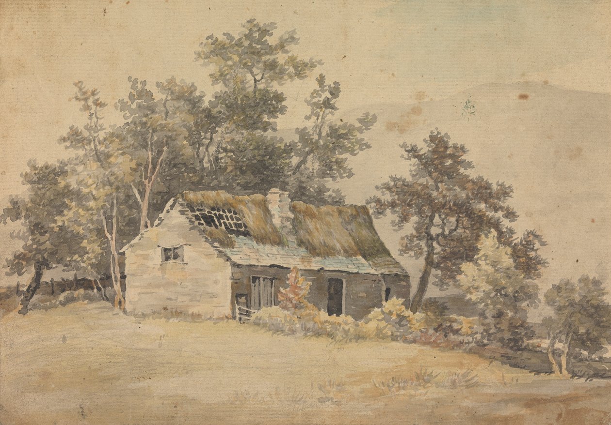 荒廃した住居のある風景 作： ソーリーギルピン