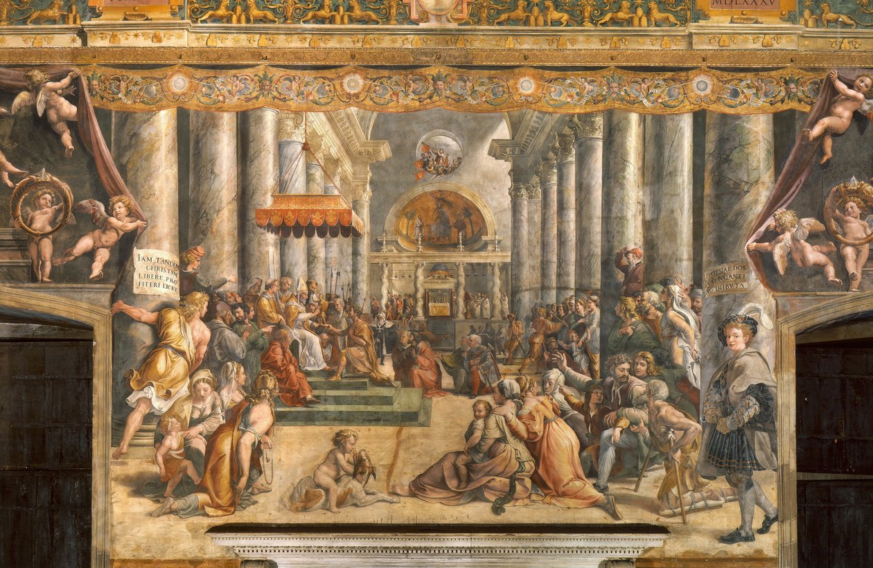 ローマの寄付 作： ラファエルの学校