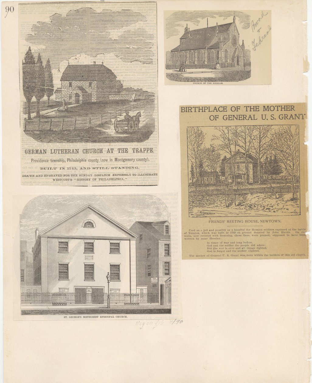Castner Scrapbook v.22, Churches 1, page 90 (litho) 作： アメリカ人学校