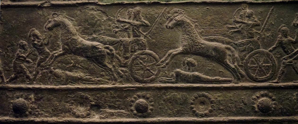古代アッシリア帝国のバラワット門（低浮き彫り） 作： 学校のアッシリア人
