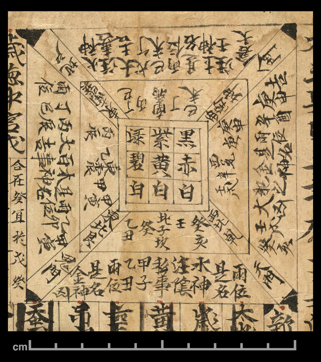 AD 978年鑑、敦煌莫高、中国、978年頃（紙にインク） 作： 学校の中国語