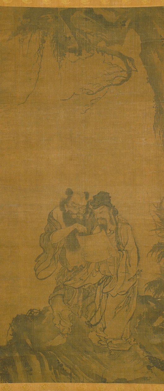 Daoist Immortals (muste silkillä) 作： 学校の中国語
