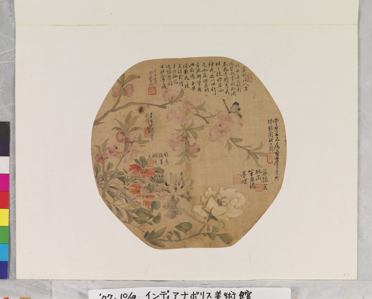 花と蝶 作： 学校の中国語
