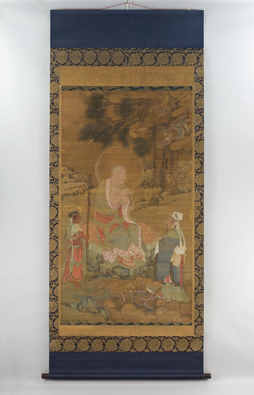 龍を召喚する羅漢、元の時代か明の時代か 作： 学校の中国語