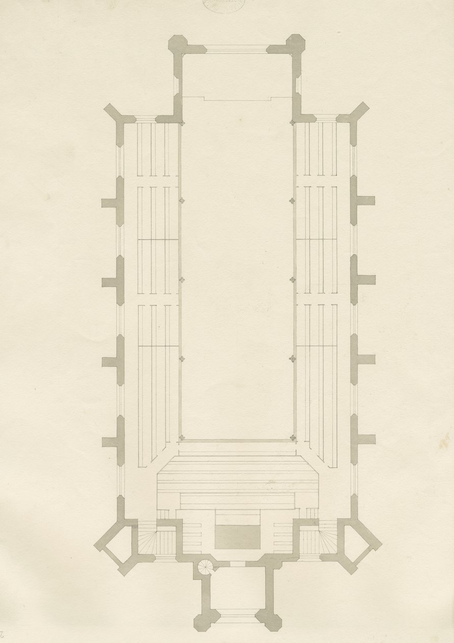 Burton-upon-Trent - Holy Trinity Church: Drawing, nd [?1820s] (drawing) 作： 学校英語