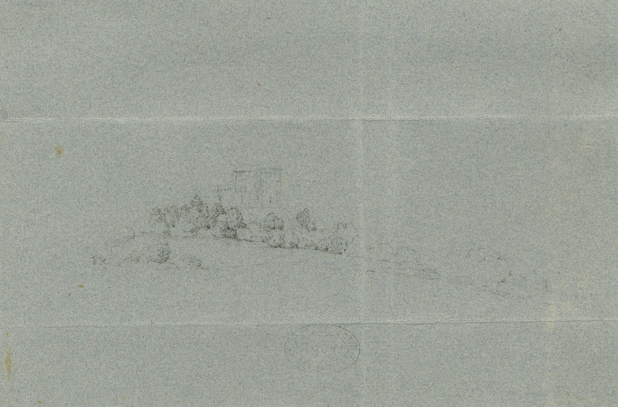 キャッスルチャーチ-スタッフォード城：鉛筆画、nd [?19世紀] (図面) 作： 学校英語