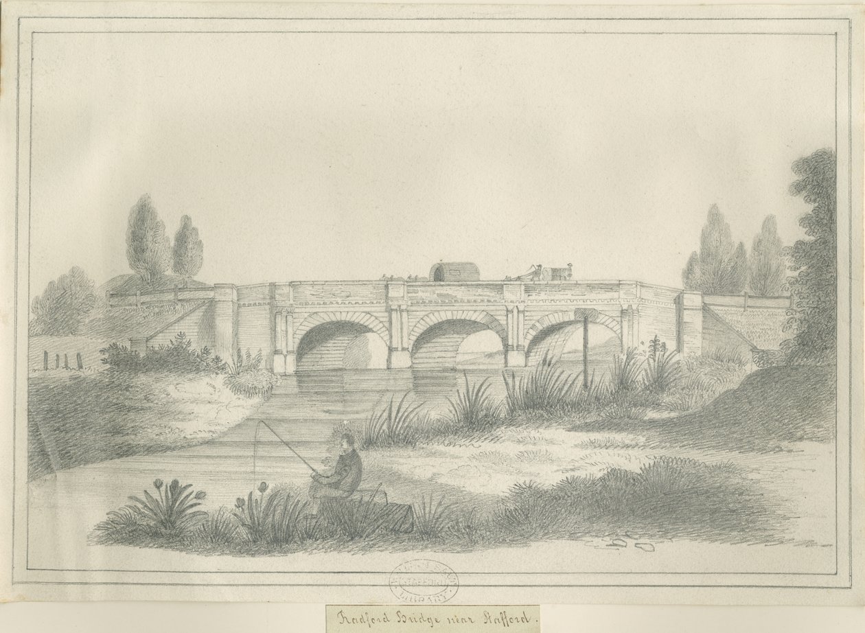 Stafford - Radford Bridge: pencil drawing, nd [?19世紀] (drawing) 作： 学校英語