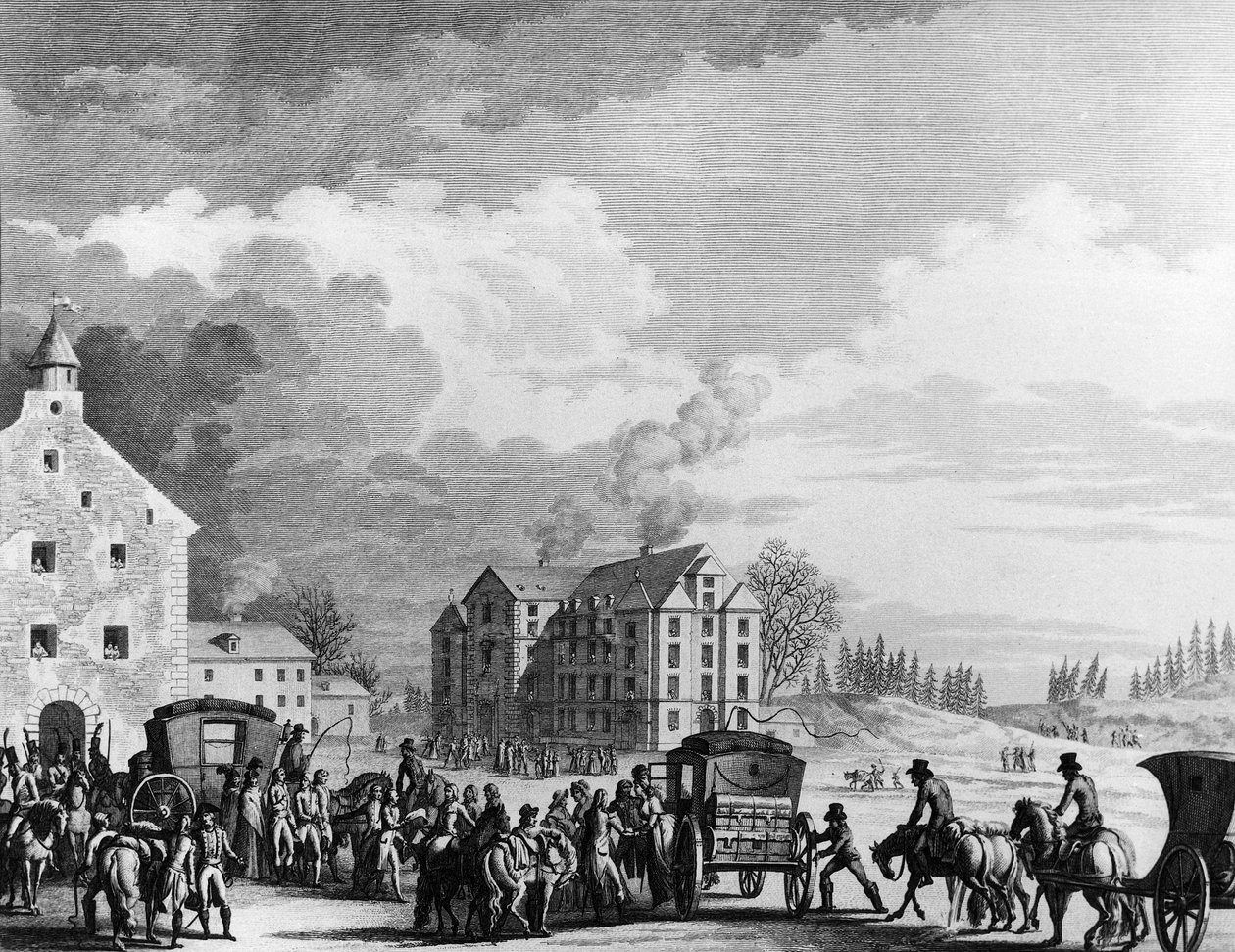 フランス革命と反革命運動：オーストリアでの囚人交換 20 frimaire An IV (1795年12月11日).パリ、革命史研究所の図書館 作： 学校フランス語