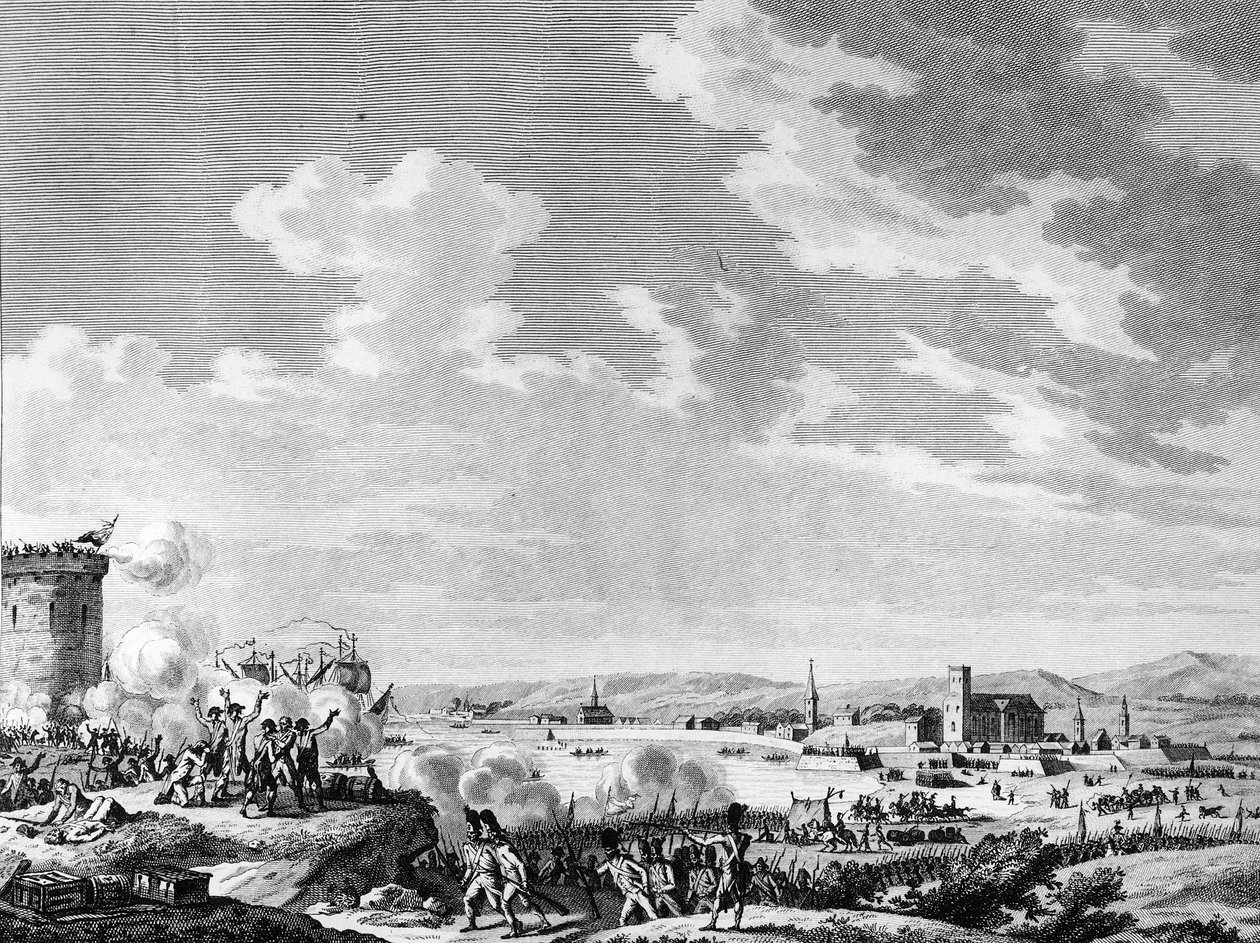 フランス革命と反革命運動1795年7月21日、キブロンでフランス軍が王党派とイギリス軍に勝った勝利。パリ、革命史研究所付属図書館 作： 学校フランス語