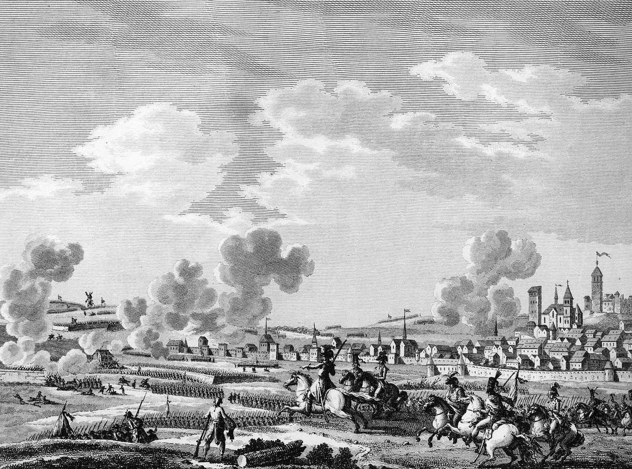 フランス革命と反革命勢力の到来：1792年11月6日のジャンマプにおけるフランス革命派のベルギーのオーストリア軍に対する勝利。パリ、革命史研究所の図書館 作： 学校フランス語